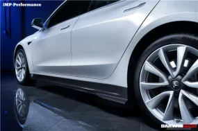 2017-2023 Tesla Model 3 IMP Performance Carbon Fiber Side Skirts