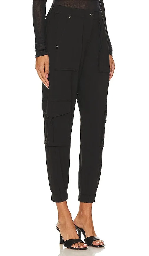 ALLSAINTS Frieda Jersey Trouser in Black
