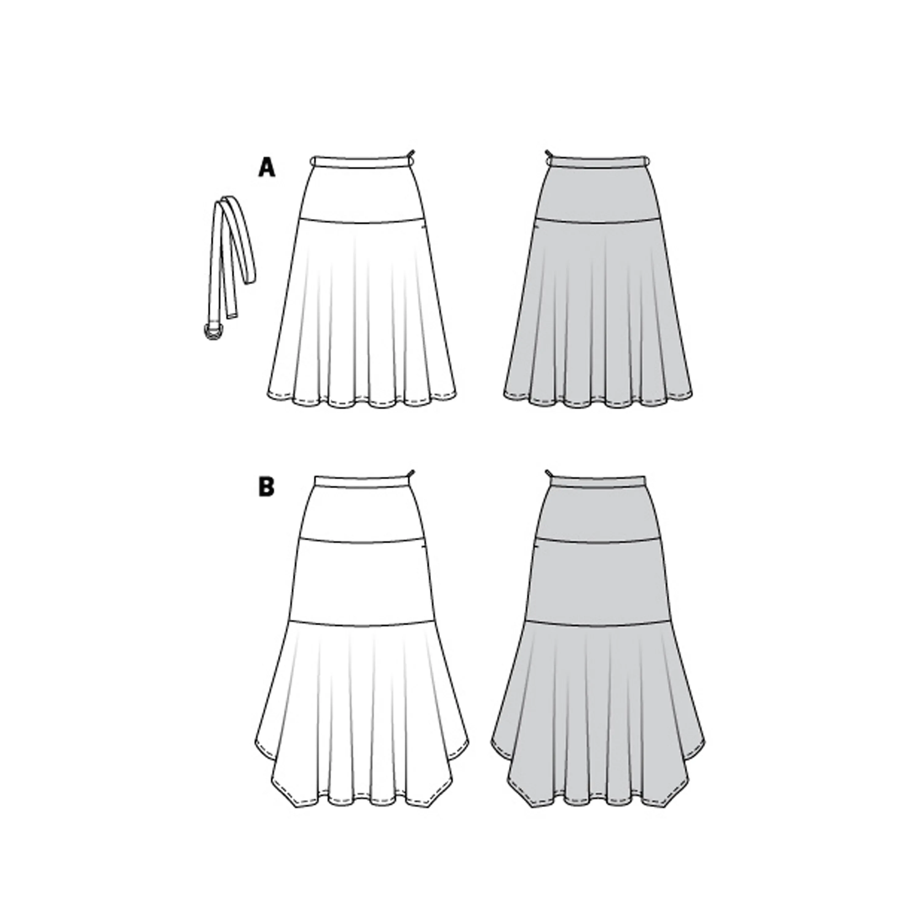 Burda Sewing Pattern 6142 Skirt