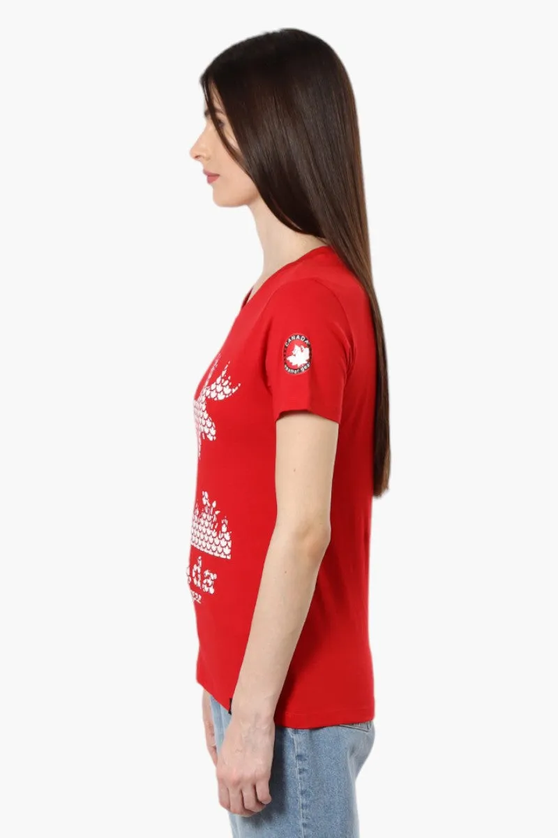 Canada Weather Gear Moose Print Tee - Red