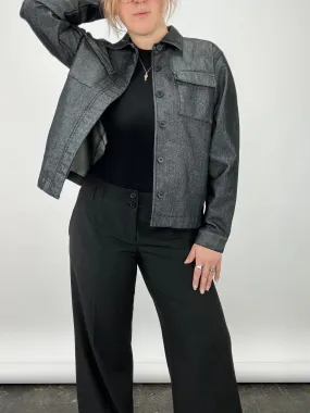 Charcoal Denim Utility Jacket (L)