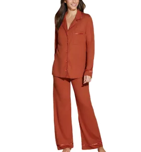 Cosabella Bella Relaxed Long Sleeve & Pant PJ Set (AMORE9545) - Sahara