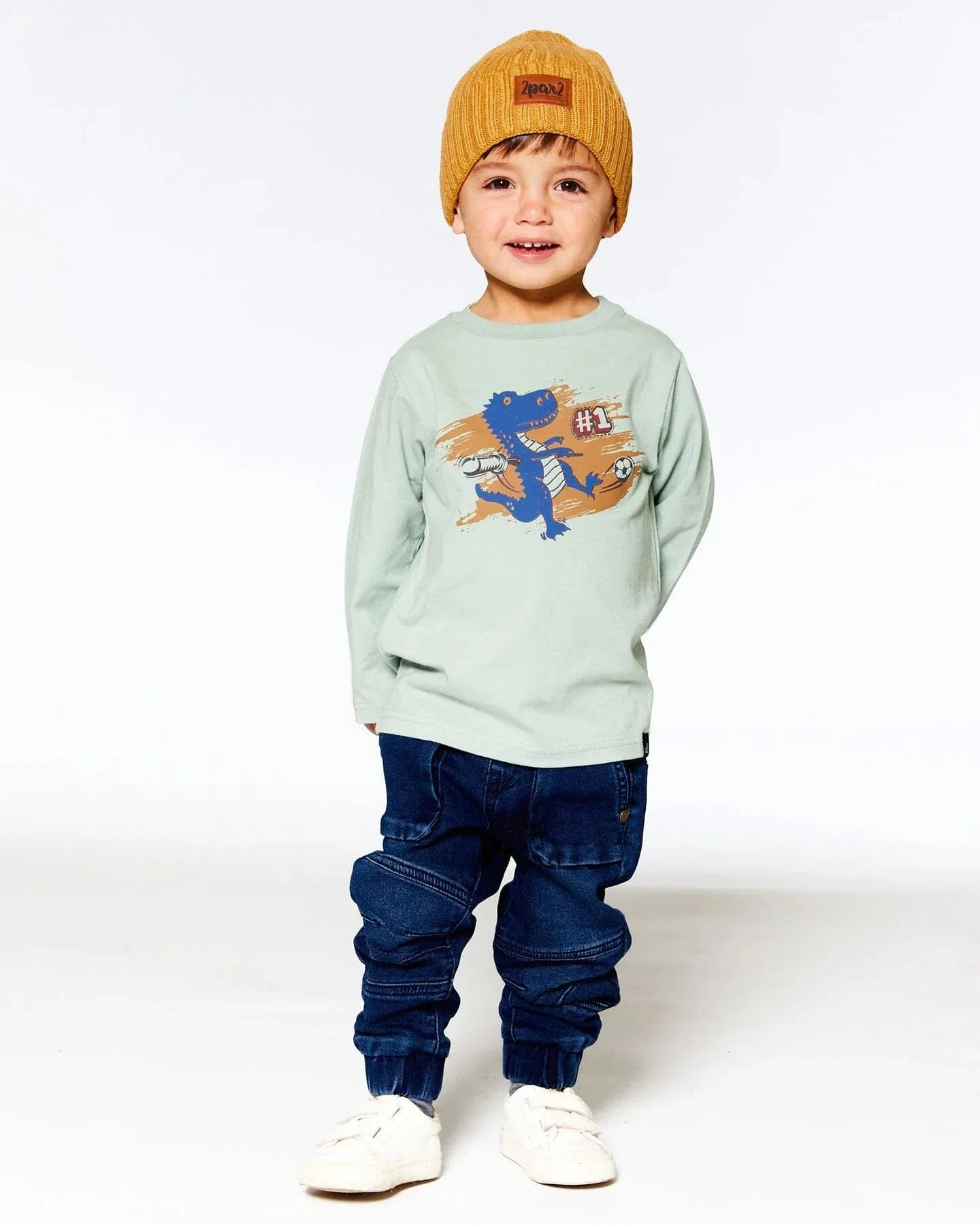 Deux par Deux Boys French Terry Jogger F20YB24 Navy Denim *