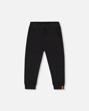 Deux Par Deux Boys French Terry Pants  F30U23  Anthracite *