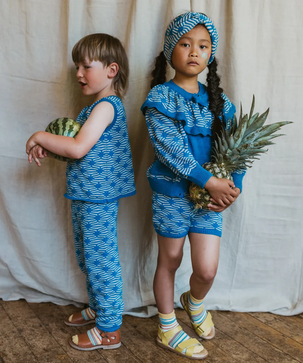 Diamond Pants - Cerulean Blue