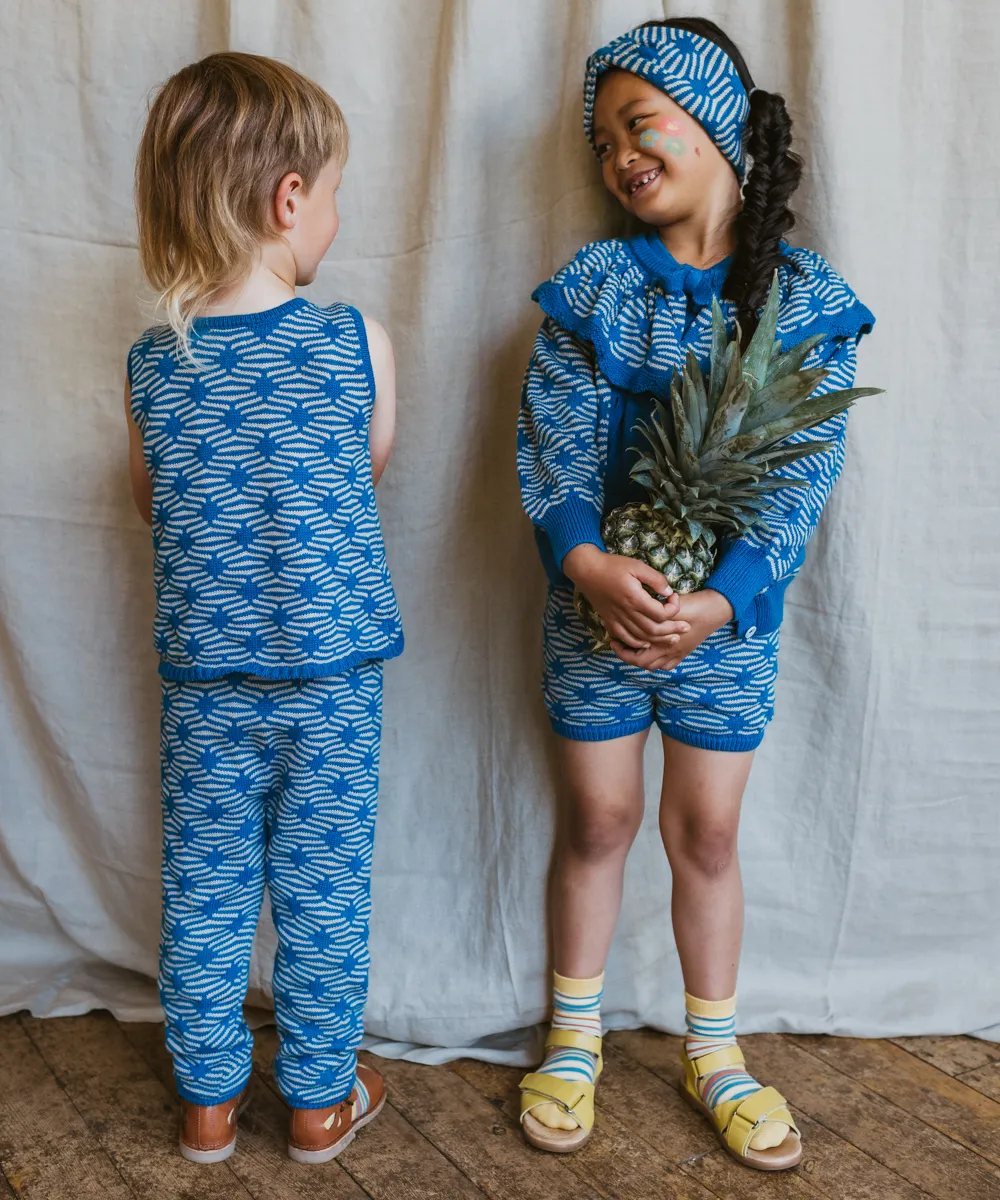 Diamond Pants - Cerulean Blue