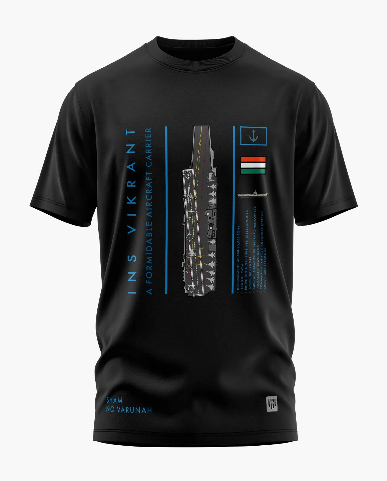 INS VIKRANT PRIDE Signature LuxeSoft Cotton T-Shirt