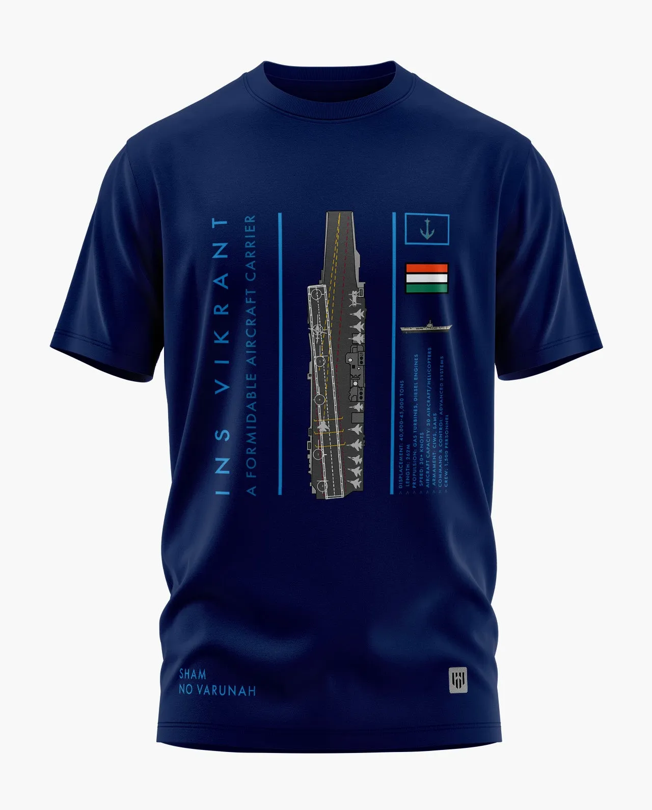 INS VIKRANT PRIDE Signature LuxeSoft Cotton T-Shirt