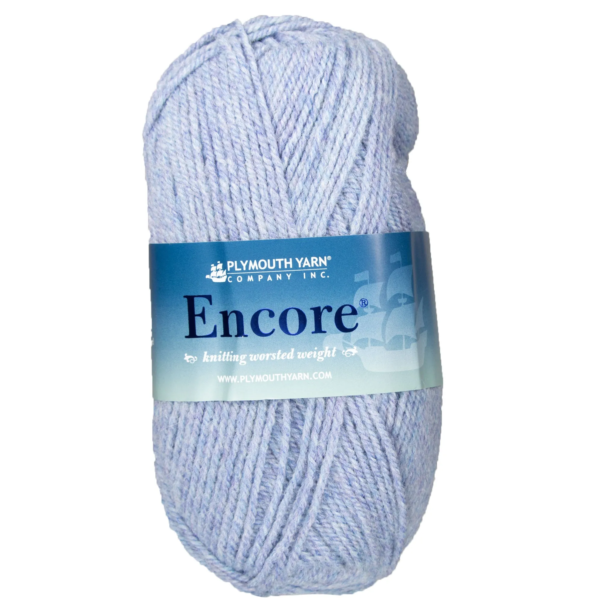 Plymouth Yarn Encore Worsted Yarn - 0149 Periwinkle Heather