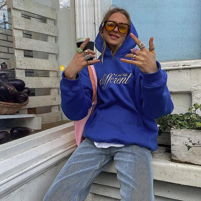 PRINT OVERSIZED HOODIE