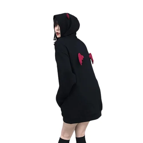 "AKUMA CHAN" - Secret Devil-Chan Anime Oversized Hoodie