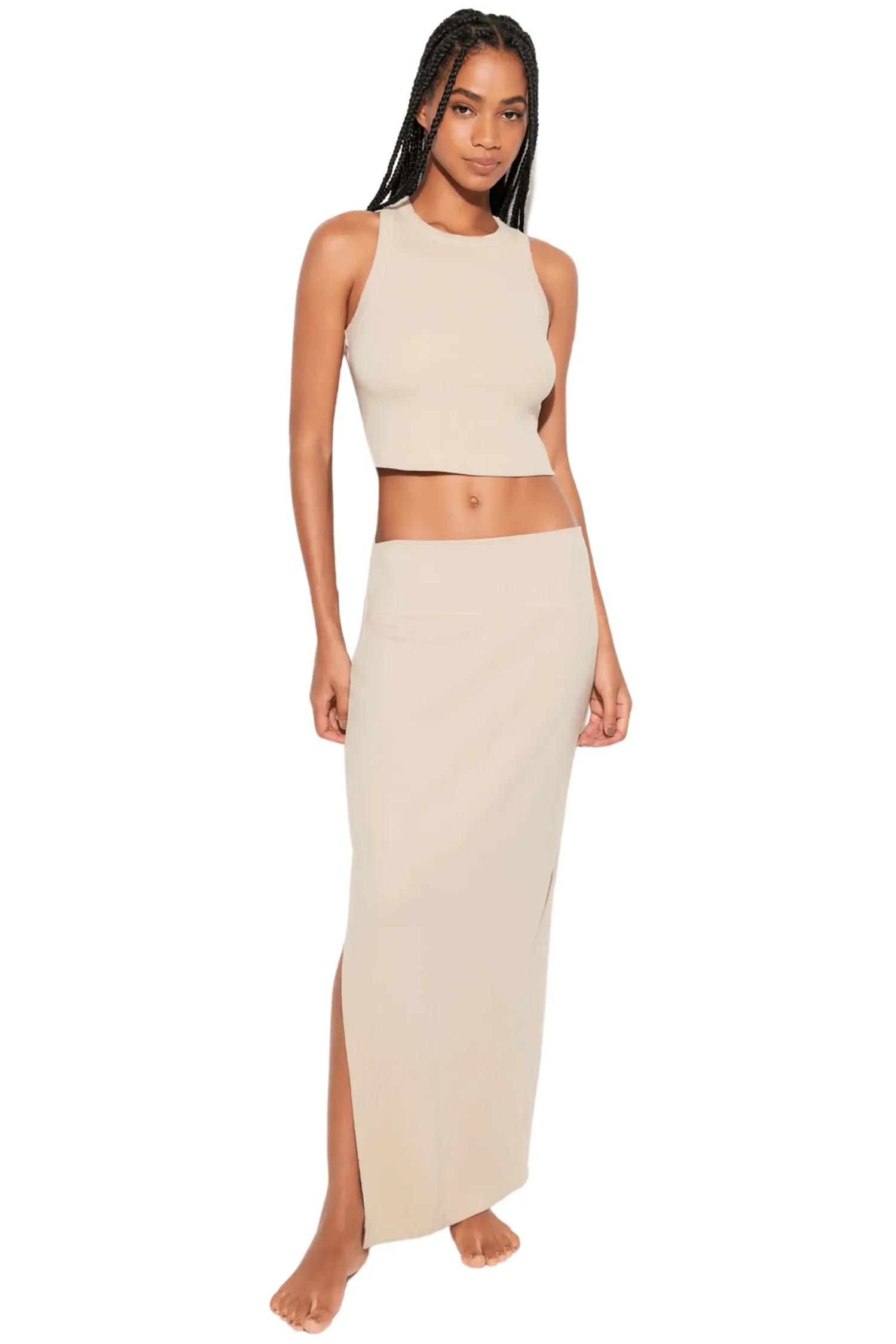 Raquel Rib Maxi Skirt