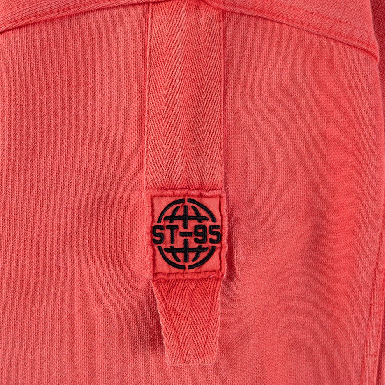 ST95 Luna Nucleo Oversized Crew Sweatshirt Washed Red