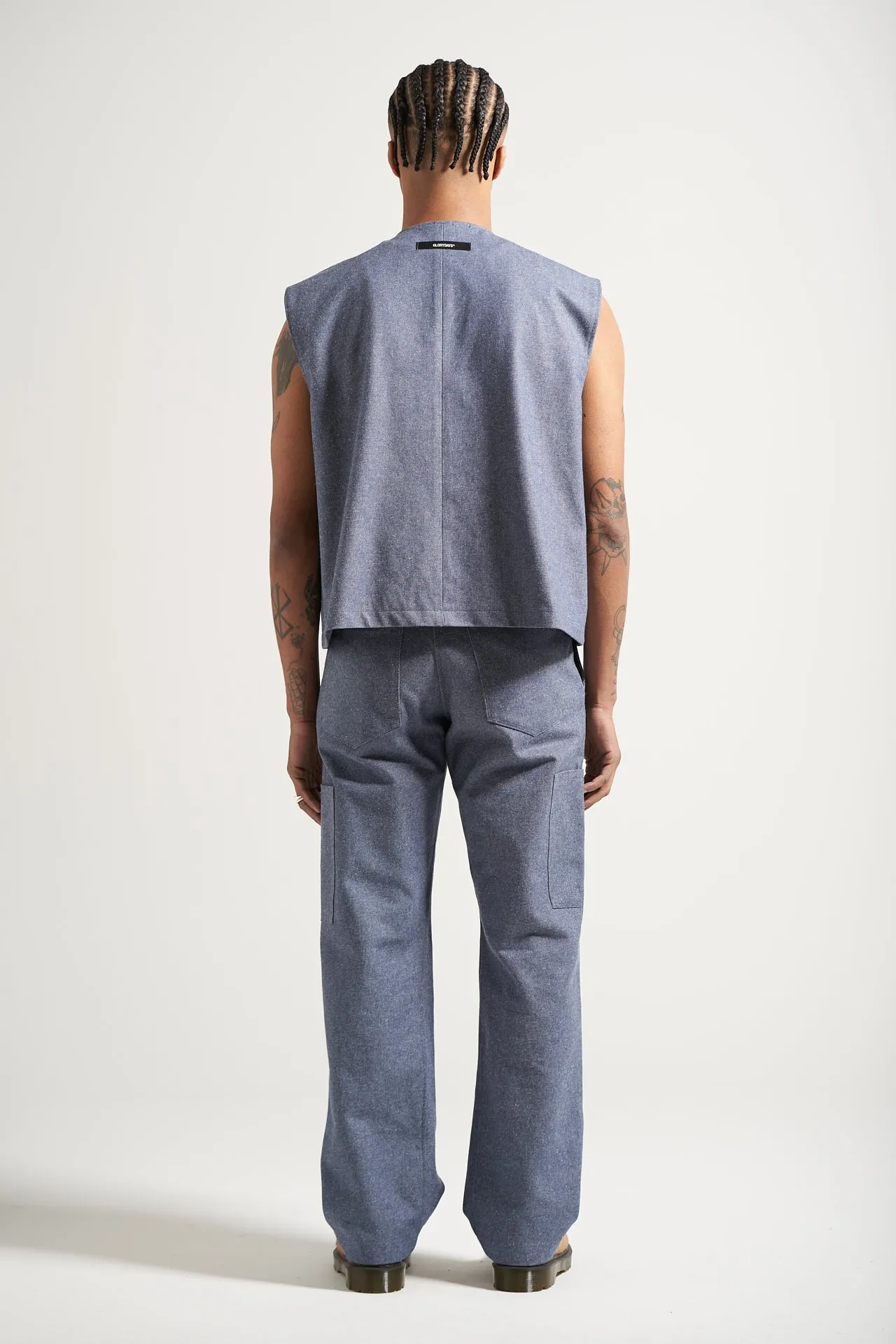 The Light Wash Carpenter Vest