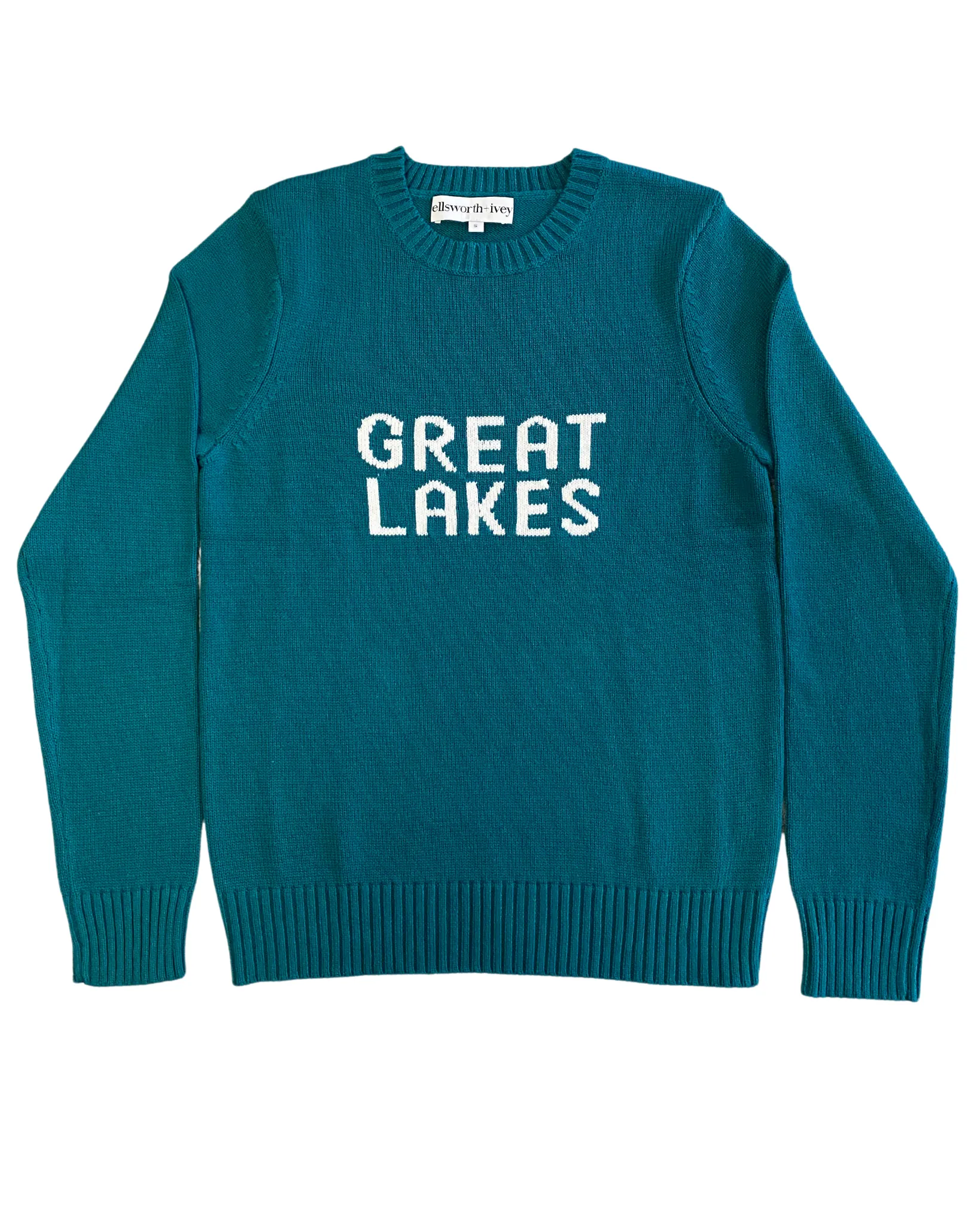 Women's Knit Great Lakes Sweater- Emerald